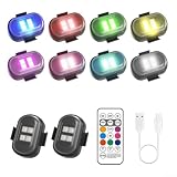 LED senza fili per luce stroboscopica RGB 8 colori telecomando senza fili