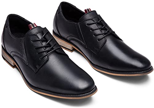 Image of Jousen Men's Dress Shoes Leather Wingtip Formal Business Oxford Shoes Brogue Retro Derby Dress Shoes for Men