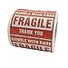 50PCS Zerbrechliche Warnschilder Aufkleber Dekoration Rotes Papier Scrapbooking Versiegeln Klebriger Aufkleber Briefpapierzubehör
