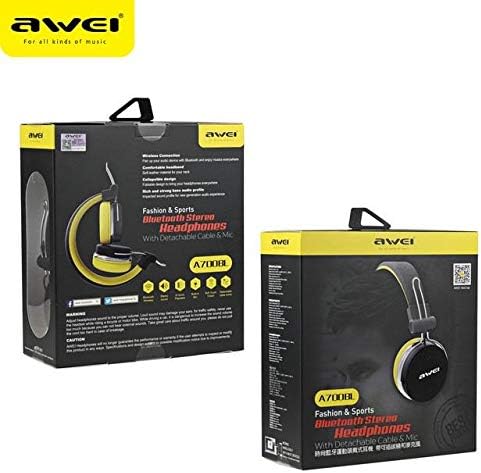 AWEI A700BL Headphone Side View with Controls