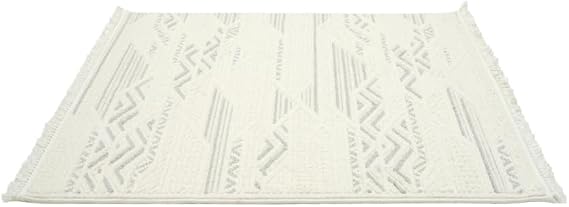 Aden Levini Dokuma Halı | Makinede Yıkanabilir | Modern Halı | Kilim ve Yolluk | Gri | 160 x 200 cm | Model LVN01