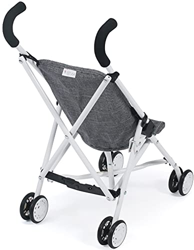 Puppenbuggy Roma, Puppenwagen, Mini-Buggy, Jeans Grau