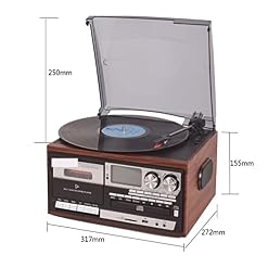 Tourne-Disque Vinyle Tourne-Disque Vinyle 3 Vitesses Platine Vinyle Vintage Lecteur de Cassettes CD Compatible Bluetooth Haut-Parleur Radio AM/FM Enregistreur USB - Les Beatles, Paul McCartney, John Lennon, RIngo Starr, George Harrison Tourne-Disque Vinyle Tourne-Disque Vinyle 3 Vitesses Platine Vinyle Vintage Lecteur de Cassettes CD Compatible Bluetooth Haut-Parleur Radio AM/FM Enregistreur USB – Image 5