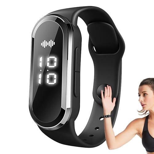 Teksome Polsino antistatico, cinturino da polso con messa a, Orologio digitale da uomo, Braccialetto anti-zanzare ricaricabile portatile ad ultrasuoni antistatico per donne anziane e incinte