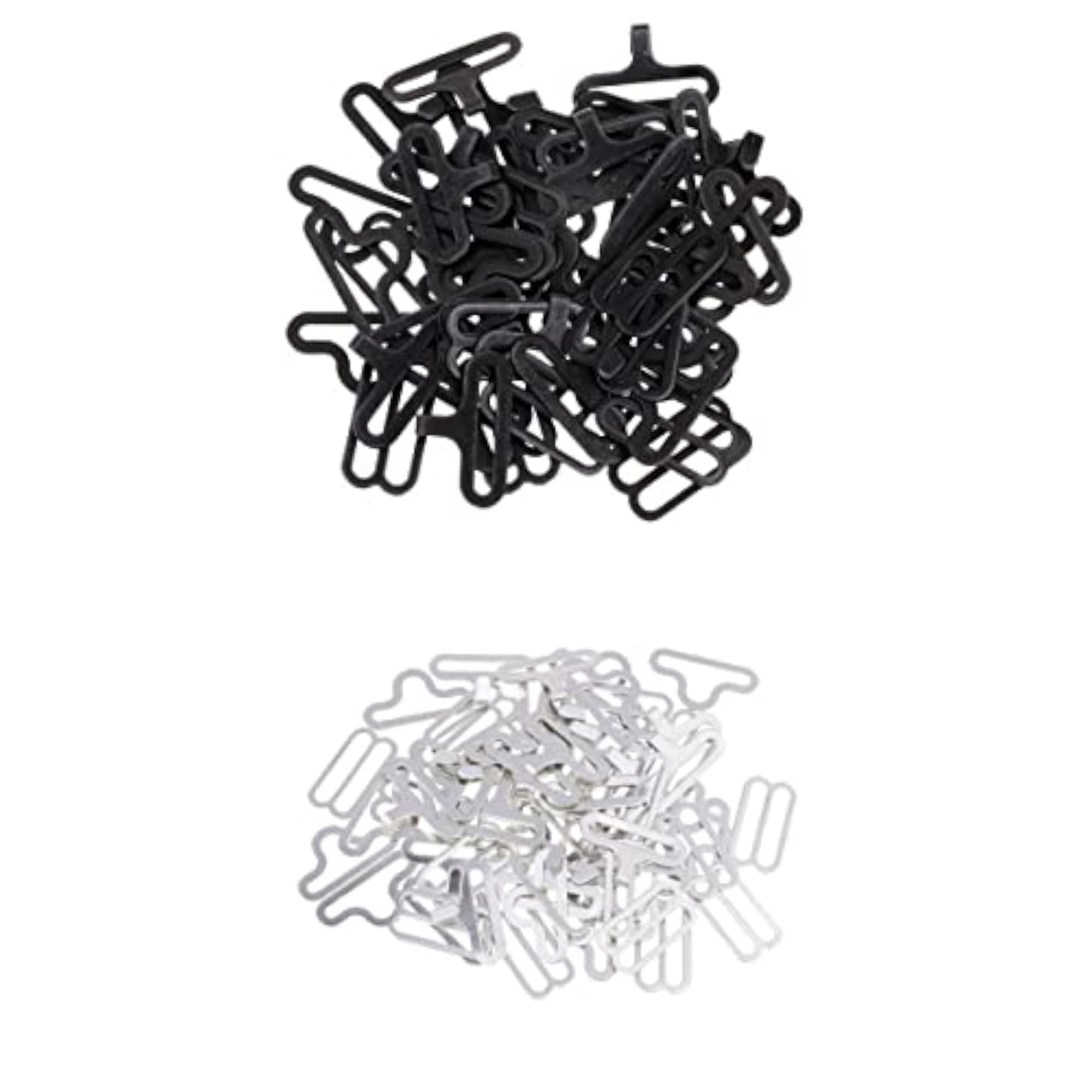 40 Sets Bow Tie Clips Metal Hooks for Necktie Strap Crafts