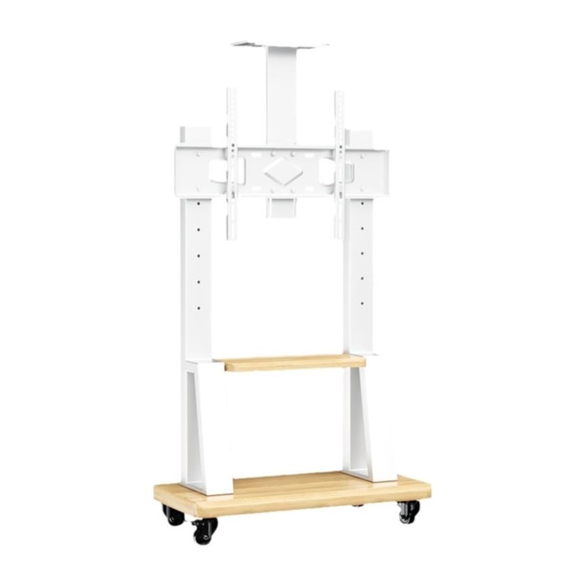 OLSKFUH Tv Stand Television Stands Mobile Tv Cart For 32-70 Inch Tvs Holds Up To 281 Lbs, Height Adjustable Metal Trolley Tv Stand Max 600X400Mm Tv Stands For Living Room,