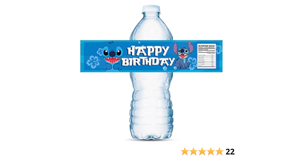 Amazon.com: 24PCS Water Bottle Labels for Lilo and Stitch ...