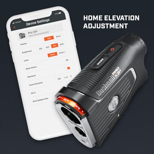 Bushnell Pro X3+ Link Golf Laser Rangefinder Bundle - Wind Speed & Direction, Slope-Switch, BITE Magnetic Cart Mount with Premium Carrying Case, PlayBetter Microfiber Towel & Extra Battery - Thumbnail 6