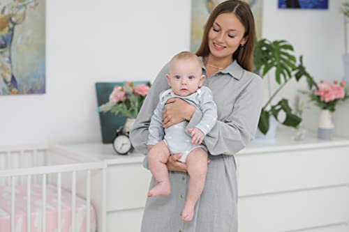 Image of BaeBae Goods Long Sleeve Cotton Baby Bodysuits One Piece For Boys Girls 12 Pack (0-3 Months)