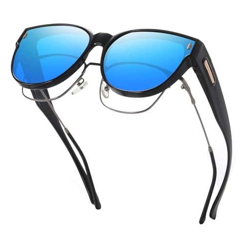 Image of HAOLOTA Fit Over Glasses Sunglasses for Women Polarized