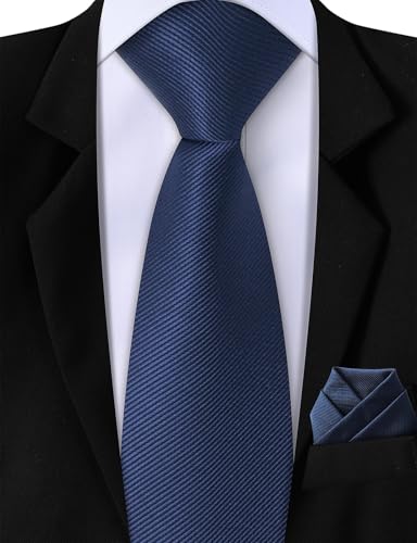 A&J DESIGN Boys Pre-Tied Zipper Woven Polyester Tie & Pocket Square Set for 4-14 Years2