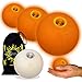 Produktbild LED Jonglierbälle 3er Set (Orange) - Profi Glow Leuchtbälle mit LED-Licht und Batterien +Tasche. Set Ideal Für Anfänger Wie Auch Für Profis.