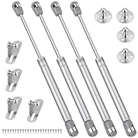 hicoosee 4 Stücke Hydraulic Gasdruckfeder, 100 N / 10 kg Gasdruckfeder Klappenbeschlag Gasdruckdämpfer Gasdruckfedern für Klappen Schranktür Stoßdämpfer Küchenschrank Soft Close Klappenfeder