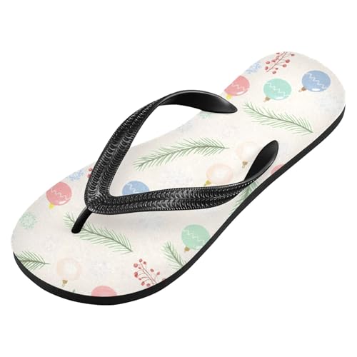 Burbuja Christmas Theme Flip Flops for Women Men, Soft Thong Sandals Rubber Slippers for Pool Beach Essentials2