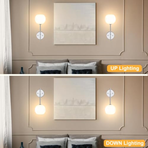 Image of Battery Wall Sconce Set of Two S71 (Chrome, 2-Lights)