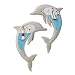 Nautical Seaside Dolphins Wall Art - Set of 2