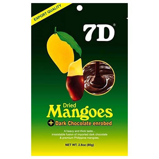 Enrobed Premium Philippine Cebu Mango - Pack of 5 x 80g (400G) L8