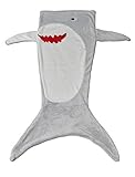 ARAD Soft Fish Blanket for Kids-Cute Tail Sack for Sleep & Play (Shark)