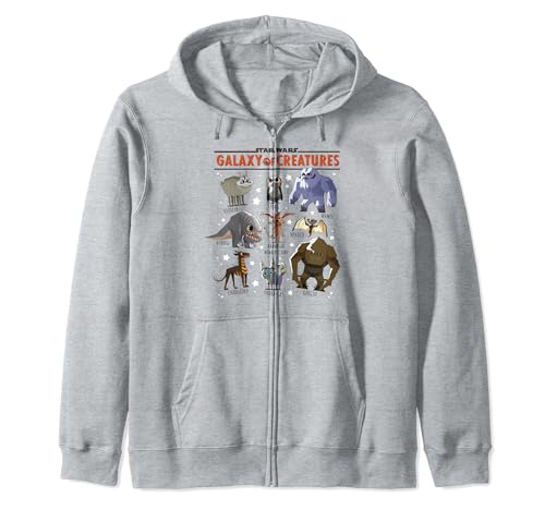 Sweat Star Wars Galaxy Of Creatures Group Shot Poster Zip Hoodie
