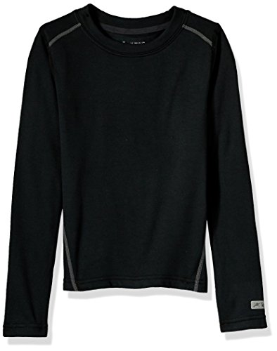 Terramar Genesis Climasense Long Sleeve Fleece Crew Hoodie, Onyx, 3T