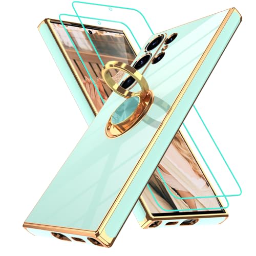 Coque Samsung S24 Ultra antichoc à anneau rotatif 360 et béquille