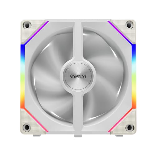 Image of Gamdias Aeolus P2-1203U WH White ARGB 3 Fans 120mm Controller Kit