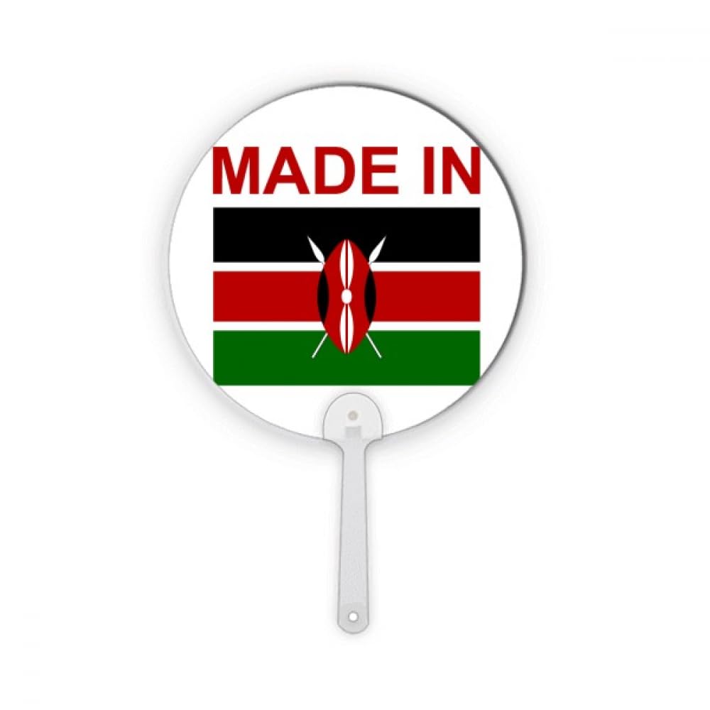 Éventail rond Kenya Country Love idée cadeau originale pour passionnés d'art