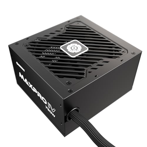 ENERMAX MAXPRO IV 750 Watt, alimentatore non modulare ATX Gaming PC, cavo singolo Mesh Leeve, 80 Plus, ventola silenziosa da 120 mm, condensatore con circuito di protezione a 5 livelli, EMP750 W - Alimentatore - Immagine 5