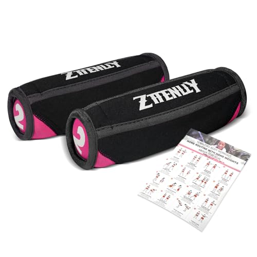 ZTTENLLY Hand Weights Sets for Walking - Comfort Fit - 1lb 2lbs and 3lbs Soft Walking Weights sets for Women & Men in Physical Therapy