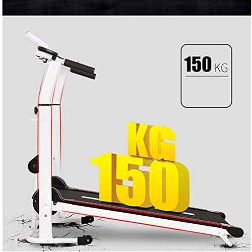 Image of Treadmill Mini Simple Folding Ultra-Quiet Home Multi-Function Walking Machine Gym Body Equipment Running Machine (Black 100x50x90cm)