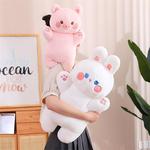 Image of Reversible Soft Toys for Kids, Stuffed Animal Plush Toys for Boys & Girls - Plushie Toy (Orange Strawberry Bunny)