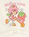 Strawberry Shortcake Toddler Girls Square Neck T-Shirt and Skirt Outfit Set Off White/Pink 4T