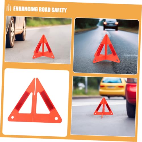 Conjunto de 5 triángulos reflectantes para emergencia vehicular miniatura 7