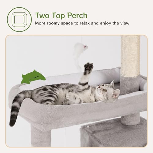 Torre para gatos multi-niveles 60 pulgs interior miniatura 5