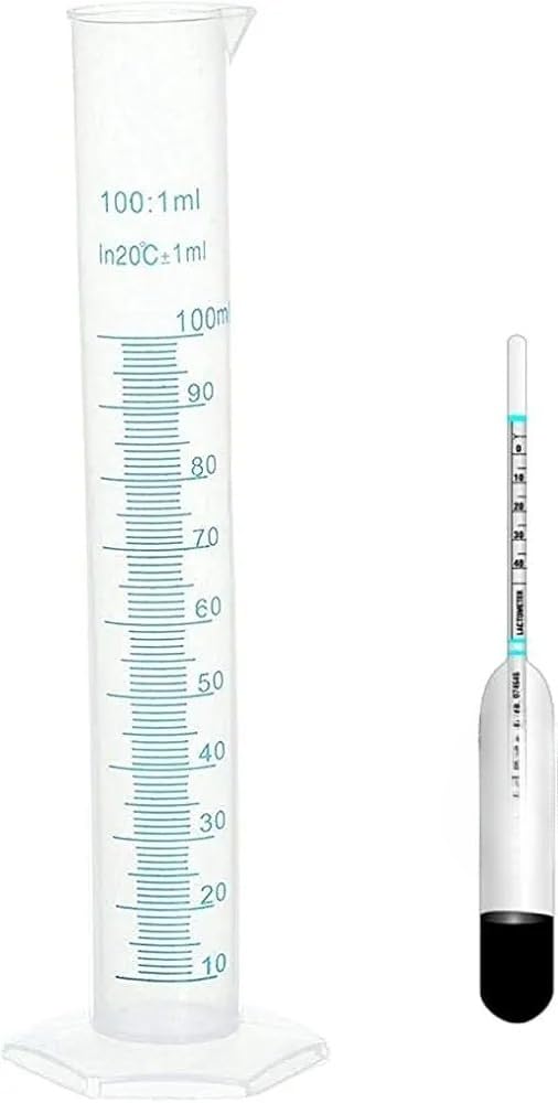 Milk Testing Kit with Lactometer and 100ml Measuring Cylinder, Milk Purity Tester-image-31