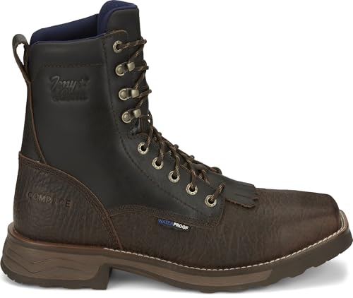 Image of Tony Lama Men's TW3430 High Range 8 inch Waterproof Comp Toe Lace-Up Work Boot