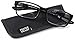 Foster Grant Scooter Black & Gray Rubber Grip Modern Reading Glasses w/ Case +2.75