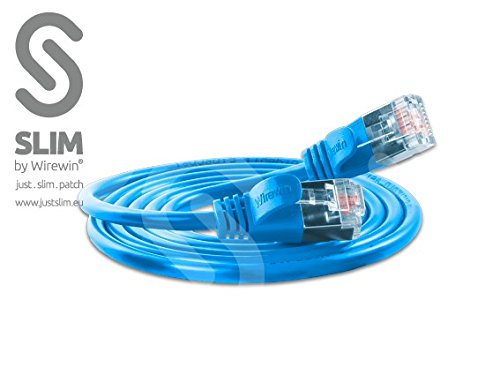 Preisvergleich Produktbild WIREWIN Light CAT6 Patchkabel rund (geschirmt,blau,1.5m)
