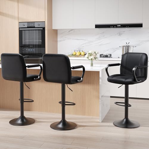 10 Best High Chair for Kitchen Island: Top Stylish and Adjustable Picks 10 3 Piece Bar Stool Set - Swivel High Chairs for Kitchen Island, Modern Bar Stools with Back, Adjustable Taburetes para Barra de Cocina