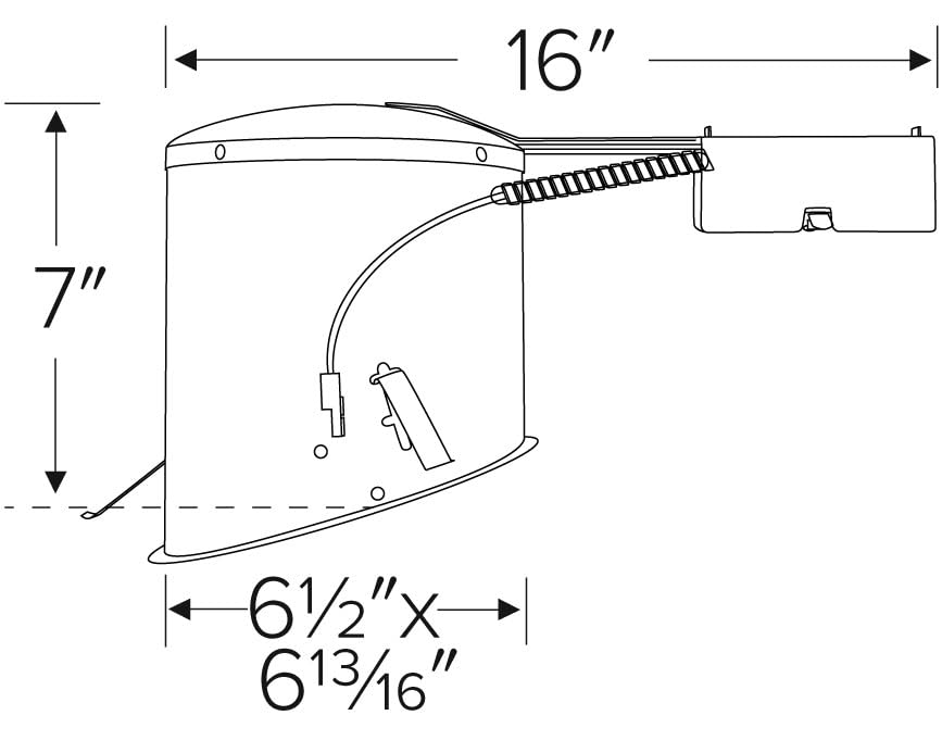 Elco Lighting EL970RICA 6" Remodel Ic Housing