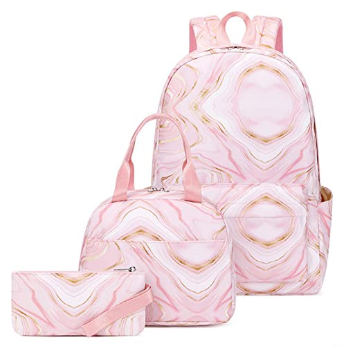 Sac à dos pour enfants 3 pièces cartable scolaire filles imprimé grand volume
