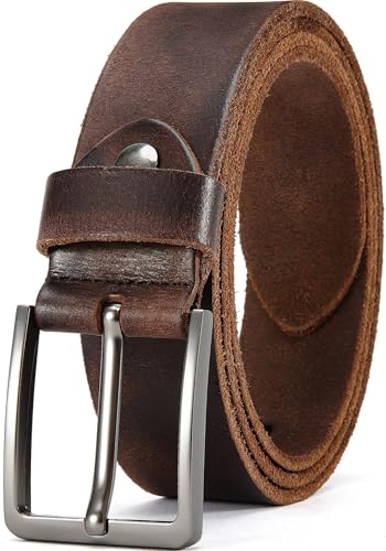 DOOPAI Gürtel Herren,Vollledergürtel Casual Arbeit Cowboy...