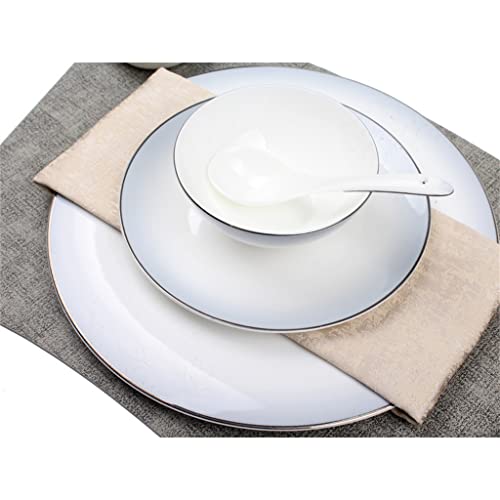 Ensemble de vaisselle avec assiette et set de table pour éviter les taches - 6