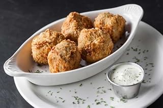 Pork Boudin Balls, 144ct. Ready to Eat, Breaded Cajun Boudin Sausage Bites, 1.5oz Each. 13.5 lbs Creole Spiced Fully Cooked, Frozen Food. Pork Meat & Cajun Rice Sausage, a Spicy Party Appetizer