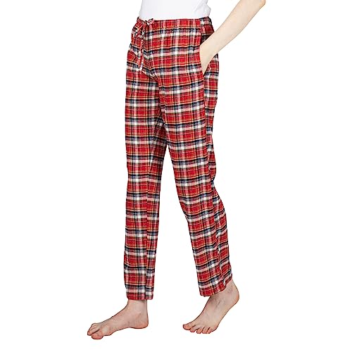 JTPW-Womens-100-Cotton-Super-Soft-Flannel-PajamaLounge-Bottoms-With-Pockets