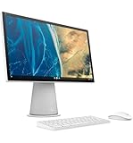 HP Chromebase 21.5'' All-in-One Desktop, Intel Core i3-10110U Processor, 4 GB RAM, 128 GB SSD, Rotating Full HD IPS Touchscreen, Chrome OS, Bluetooth Keyboard and Mouse Combo, White