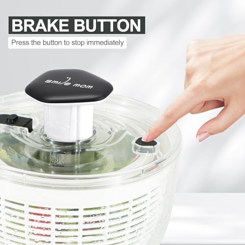 image for Smile mom Salad Spinner Small Lettuce Spinner Kitchen Gadgets Vegetabl