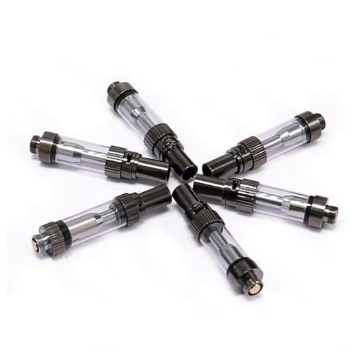 5 Pack CBD Atomizer, 510-Thread Cartridges, Ceramic Coil Tank, Refillable E-Cig Atomizer, No E Liquid No Nicotine (1.0 ml)