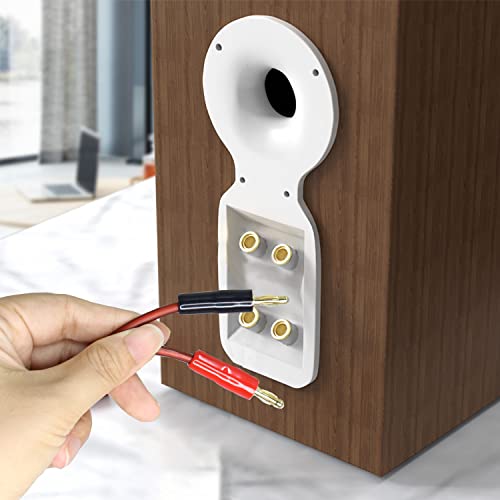 1/4 Ts To Banana Plug,6.35Mm Ts Phono To Banana Plug Speaker Audio Cable,Gold-Plated 1/4 Ts Male To Dual Banana Plugs Ofc Hifi Speaker Wire For Dj Application, Mixer, Headphone Jack-16.5Ft (5M) #TOP2