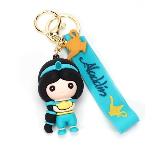 Daiyamondo World Famous Cartoon Girl Cute Silicon 3D Rubber Keychain Suitable For Bag Charm, Car Key rings, Bike Key Chain